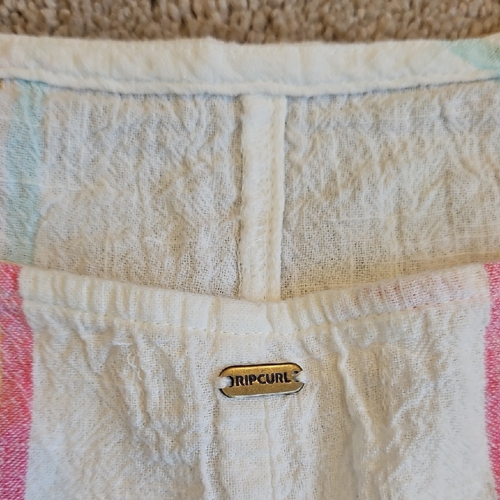 Rip Curl Women's Cotton Romper with Multicolor Stripes - Picture 13 of 13